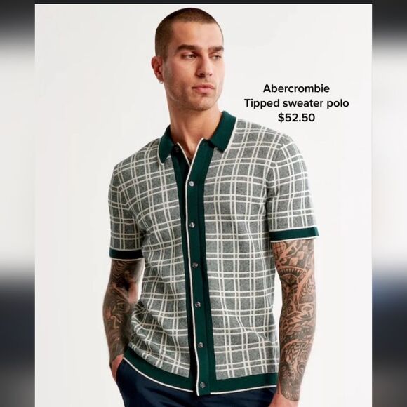 Abercrombie & Fitch Other - Abercrombie and Fitch Tipped sweater shirt size S  cotton blend